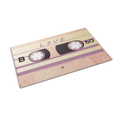 Tapis entrée Cassette d'amour rétro