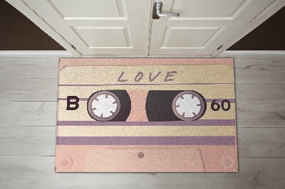 Tapis entrée Cassette d'amour rétro