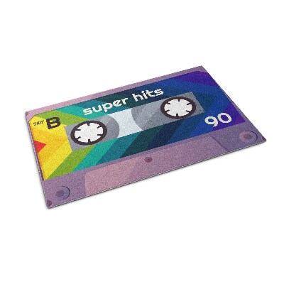 Tapis entrée Retro Cassette Rainbow Super Hits