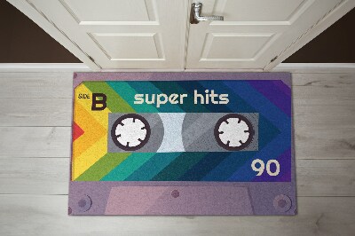 Tapis entrée Retro Cassette Rainbow Super Hits