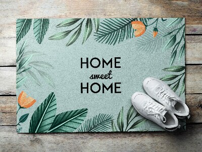 Paillasson Home sweet home Feuilles