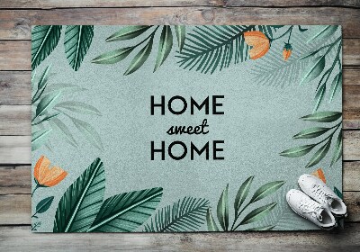 Paillasson Home sweet home Feuilles