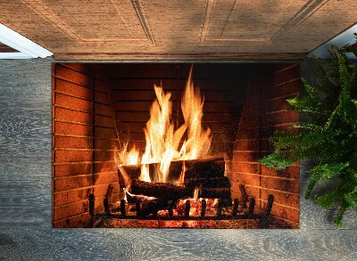 Tapis d'intérieur Feu de cheminée