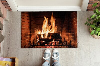 Tapis d'intérieur Feu de cheminée