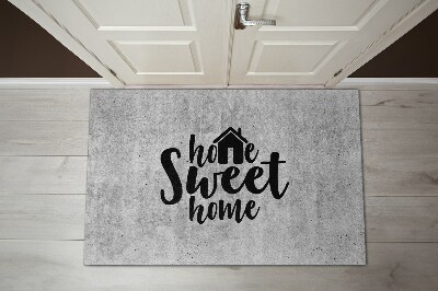 Tapis d'entrée Home sweet home Fond concret