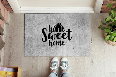 Tapis d'entrée Home sweet home Fond concret