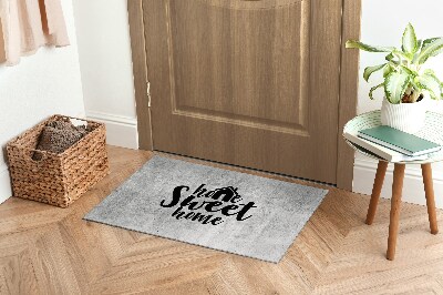 Tapis d'entrée Home sweet home Fond concret