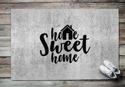 Tapis d'entrée Home sweet home Fond concret