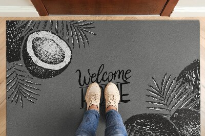 Tapis d'entrée Welcome Home Noix de coco