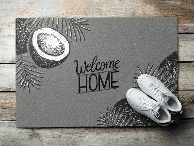 Tapis d'entrée Welcome Home Noix de coco