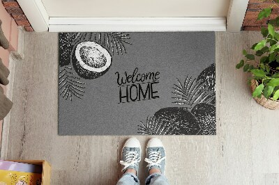 Tapis d'entrée Welcome Home Noix de coco