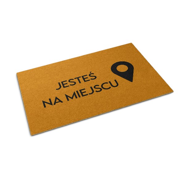 Tapis d'entrée Jesteś na miejscu