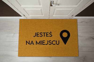 Tapis d'entrée Jesteś na miejscu