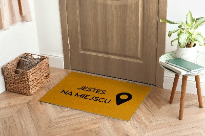 Tapis d'entrée Jesteś na miejscu