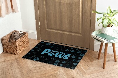 Tapis d'entrée intérieur Veuillez essuyer vos pattes