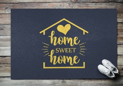 Paillasson Home sweet home Fond bleu