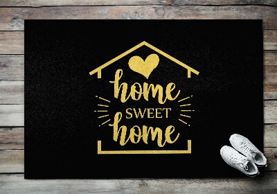 Paillasson Home sweet home Fond noir