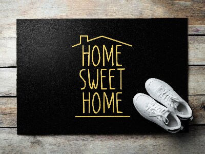 Tapis entrée Home sweet home Inscription simple