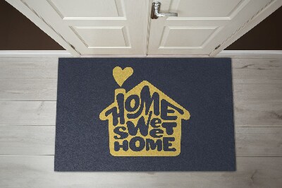 Tapis entrée Home sweet home Maison et cœur