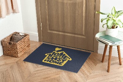 Tapis entrée Home sweet home Maison et cœur