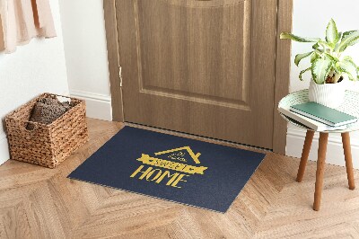 Tapis d'entrée intérieur Home sweet home En écrivant