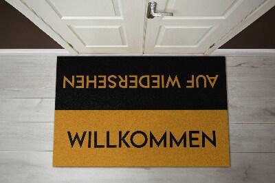 Tapis d'entrée Willkommen Auf wiedersehen