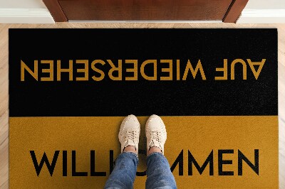 Tapis d'entrée Willkommen Auf wiedersehen