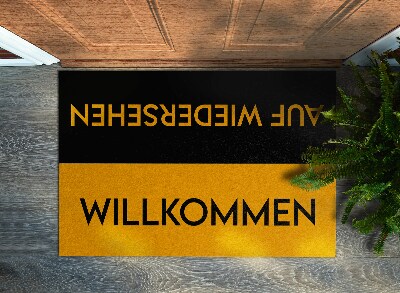 Tapis d'entrée Willkommen Auf wiedersehen