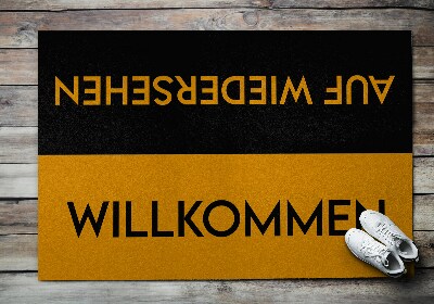 Tapis d'entrée Willkommen Auf wiedersehen