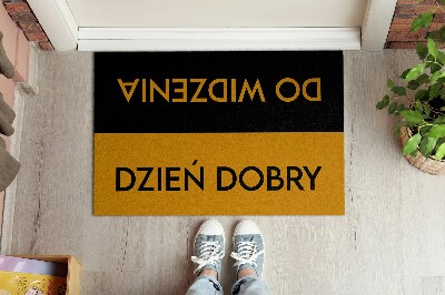 Tapis d'entrée Dzień dobry Do widzenia