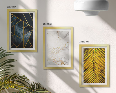 Mur de cadres Motifs géométriques modernes et motifs végétaux naturels