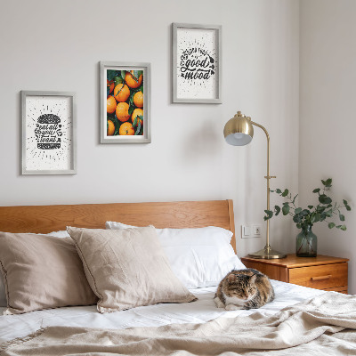 Lot de 3 tableaux Motifs de cuisine et oranges juteuses