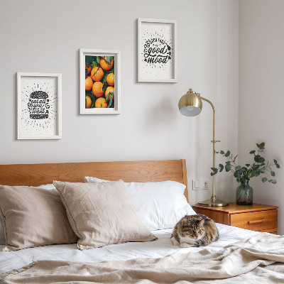 Lot de 3 tableaux Motifs de cuisine et oranges juteuses