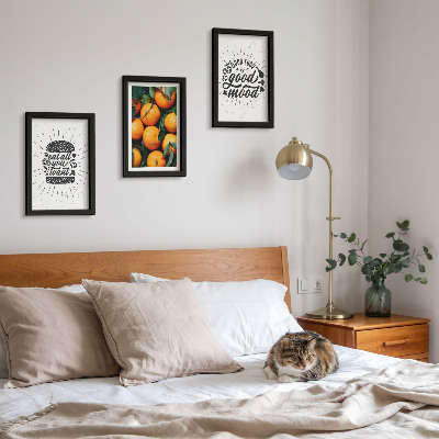 Lot de 3 tableaux Motifs de cuisine et oranges juteuses