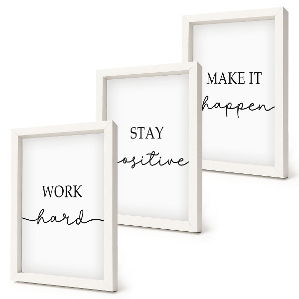 Mur de cadres Citations minimalistes et motivantes qui inspirent