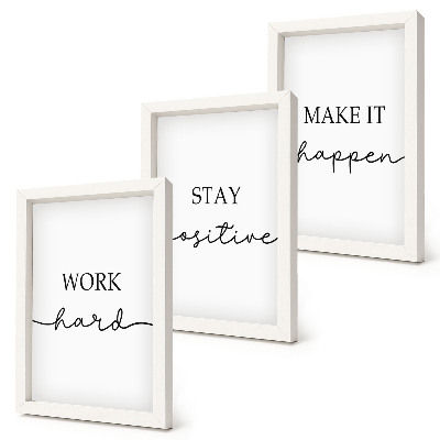 Mur de cadres Citations minimalistes et motivantes qui inspirent