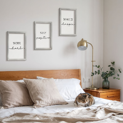 Mur de cadres Citations minimalistes et motivantes qui inspirent