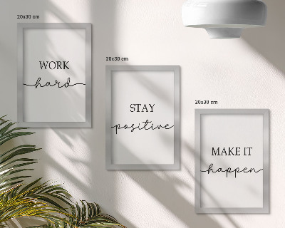 Mur de cadres Citations minimalistes et motivantes qui inspirent