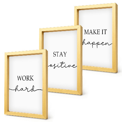 Mur de cadres Citations minimalistes et motivantes qui inspirent