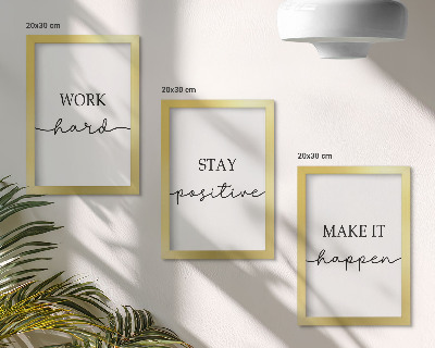 Mur de cadres Citations minimalistes et motivantes qui inspirent