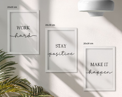 Mur de cadres Citations minimalistes et motivantes qui inspirent