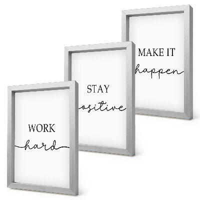 Mur de cadres Citations minimalistes et motivantes qui inspirent
