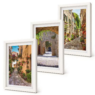 Mur de cadres Rues italiennes fleuries et architecture paysagère