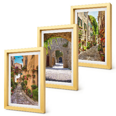 Mur de cadres Rues italiennes fleuries et architecture paysagère