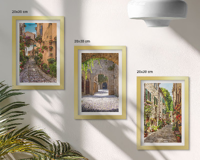 Mur de cadres Rues italiennes fleuries et architecture paysagère