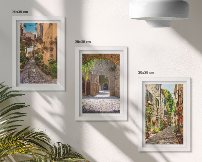 Mur de cadres Rues italiennes fleuries et architecture paysagère