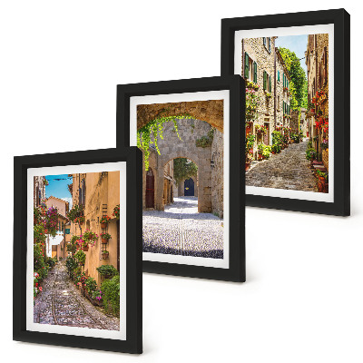 Mur de cadres Rues italiennes fleuries et architecture paysagère