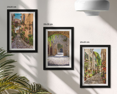 Mur de cadres Rues italiennes fleuries et architecture paysagère