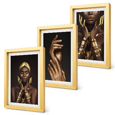 Mur de cadres Portraits élégants d'une femme africaine