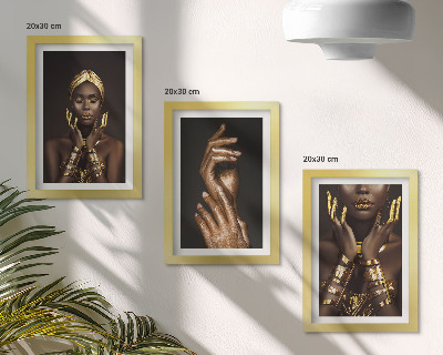 Mur de cadres Portraits élégants d'une femme africaine